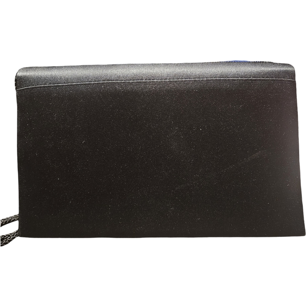 Carla Marchi | Butterfly Beaded Black Evening Clutch with Braided Strap - Picture 2 of 10